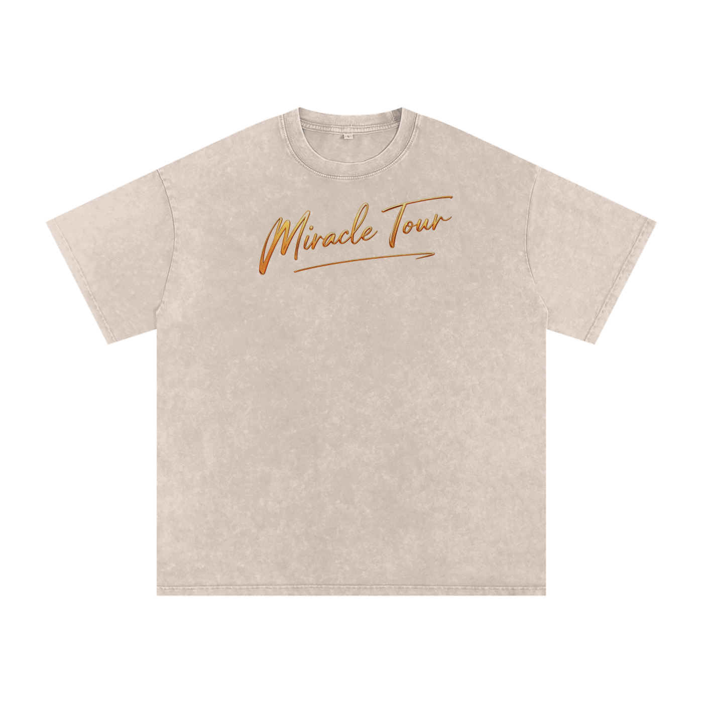 Miracle Tour Snow Washed Oversized Cotton T-Shirt