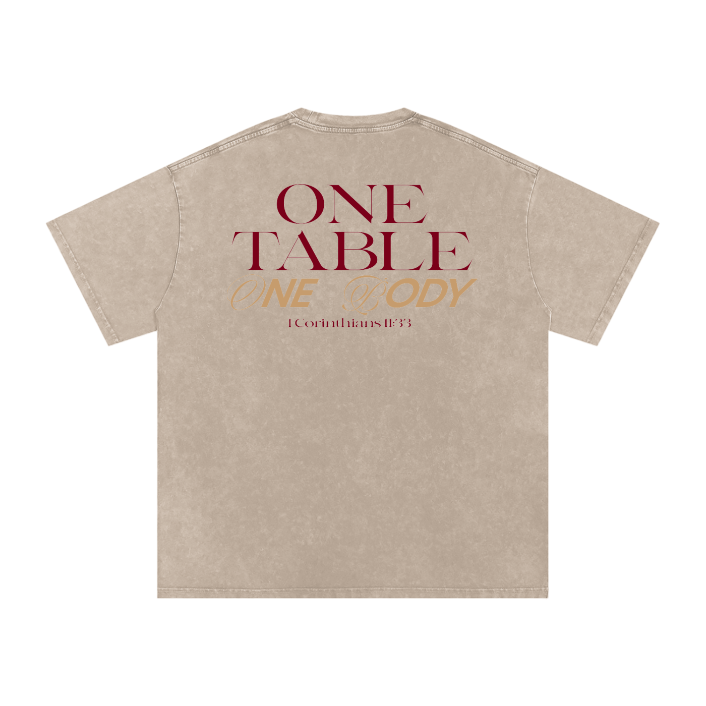 Snow Washed Oversized Cotton T-Shirt