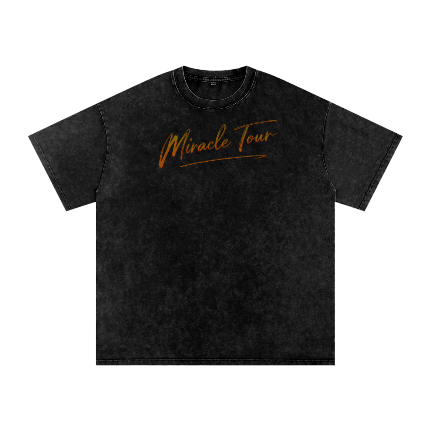 Miracle Tour Snow Washed Oversized Cotton T-Shirt