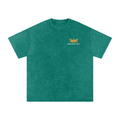 Lay Down Your Crown Snow Washed Oversized Cotton T-Shirt
