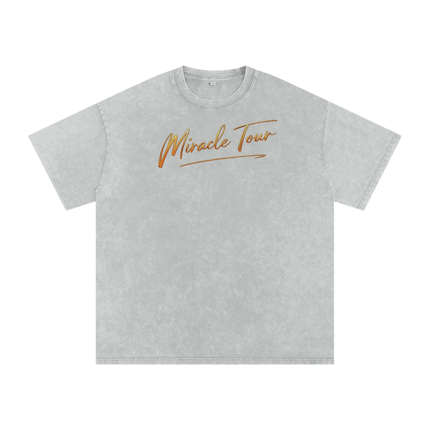 Miracle Tour Snow Washed Oversized Cotton T-Shirt