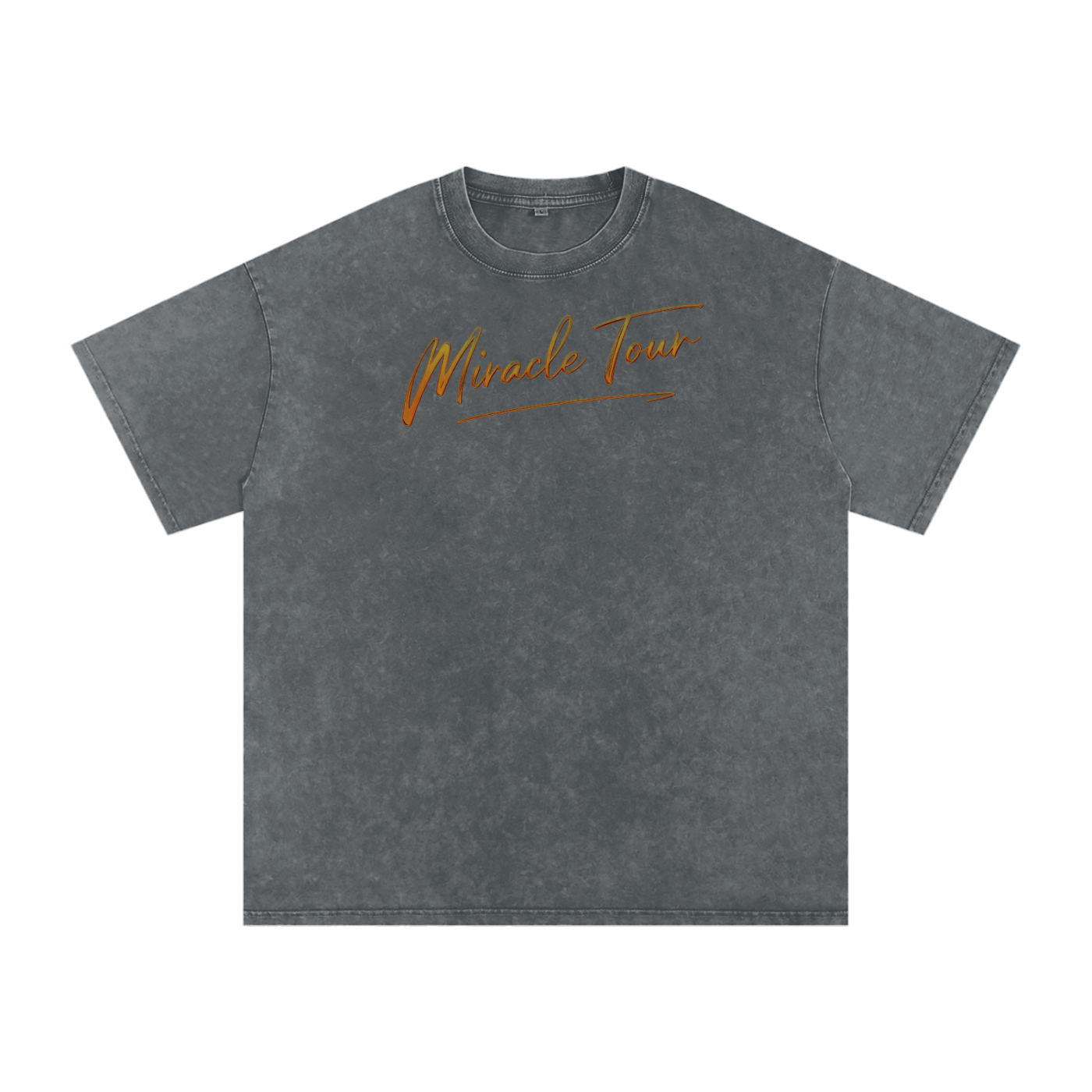 Miracle Tour Snow Washed Oversized Cotton T-Shirt