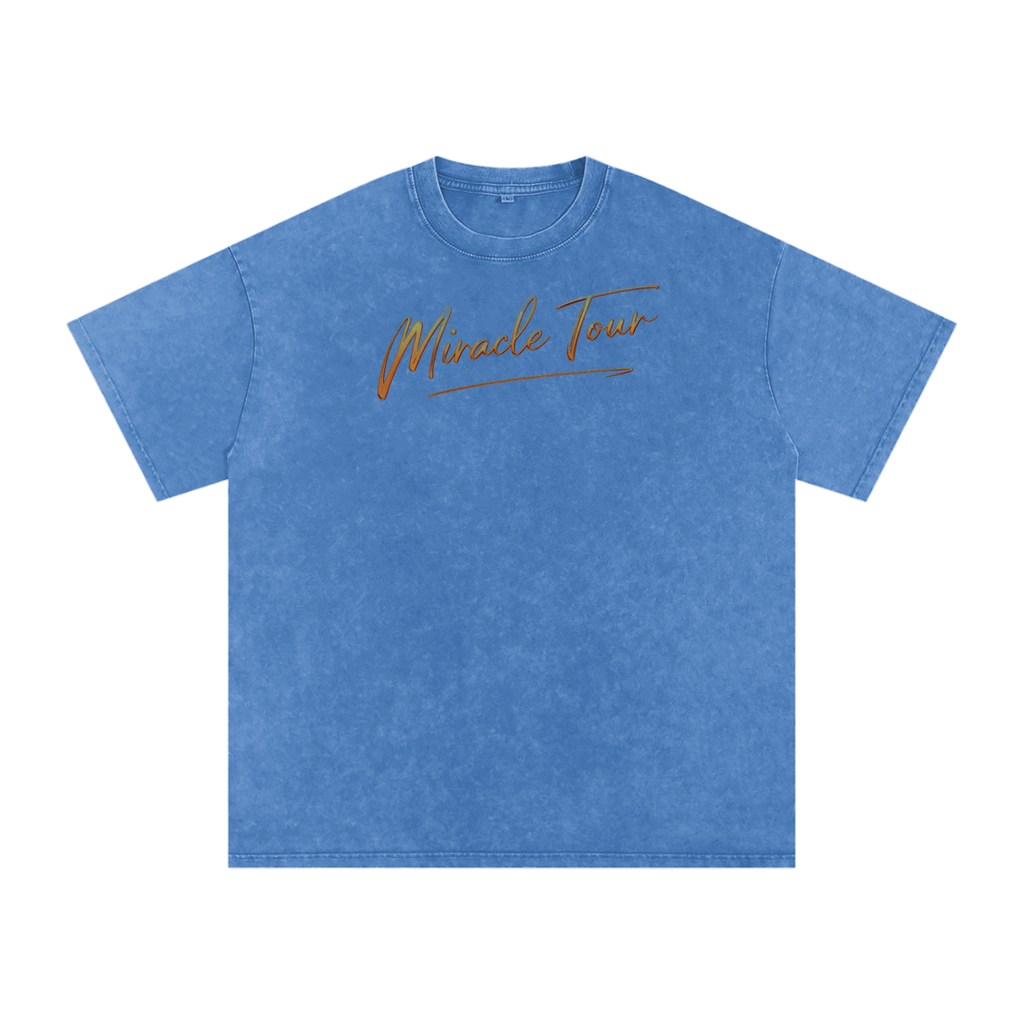 Miracle Tour Snow Washed Oversized Cotton T-Shirt