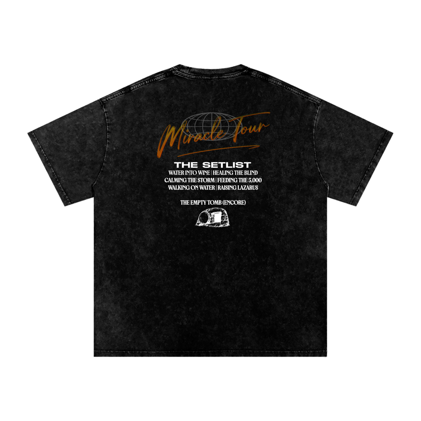 Miracle Tour Snow Washed Oversized Cotton T-Shirt