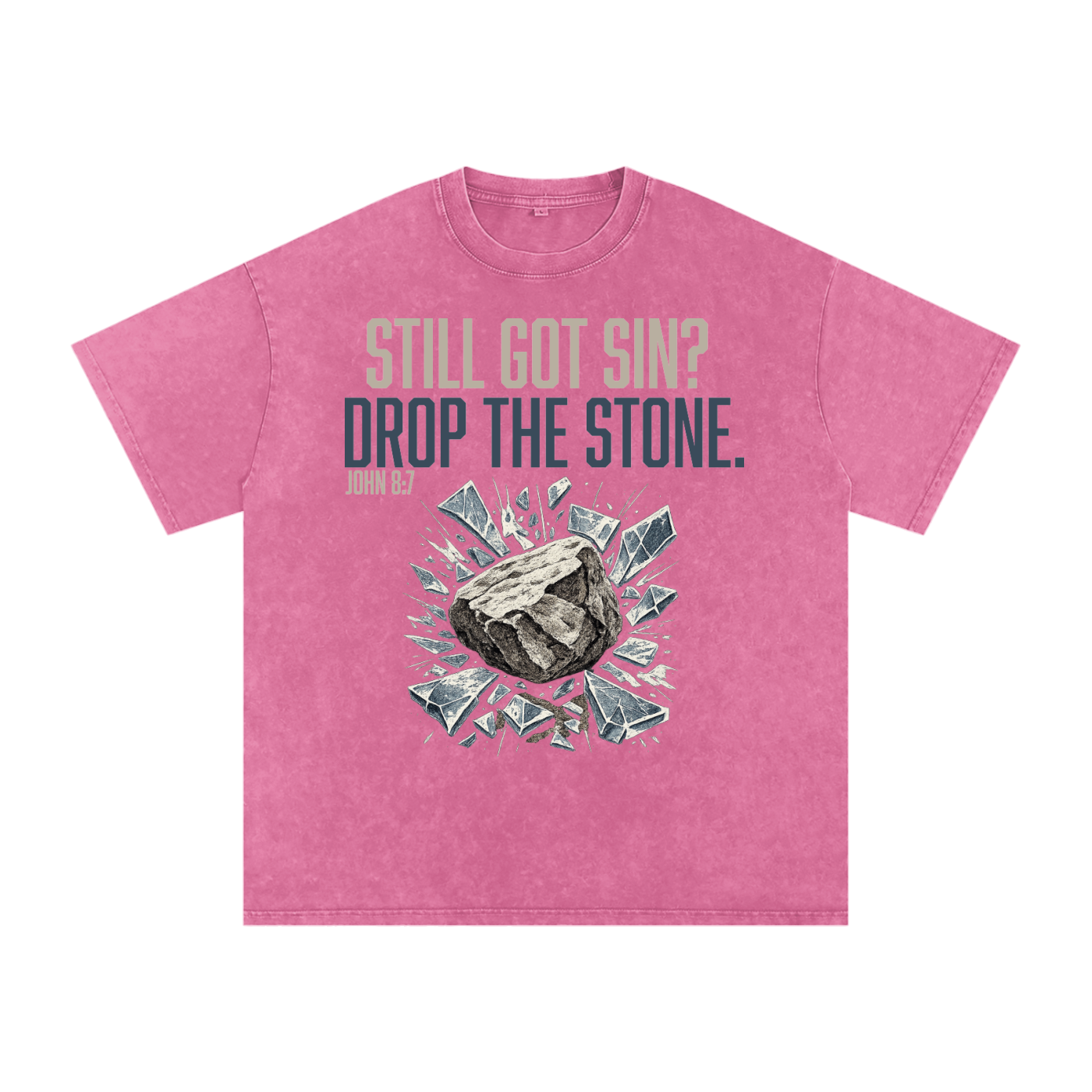 Still Got Sin Snow Washed Oversized Cotton T-Shirt