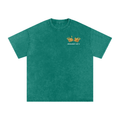 Lay Down Your Crown Snow Washed Oversized Cotton T-Shirt