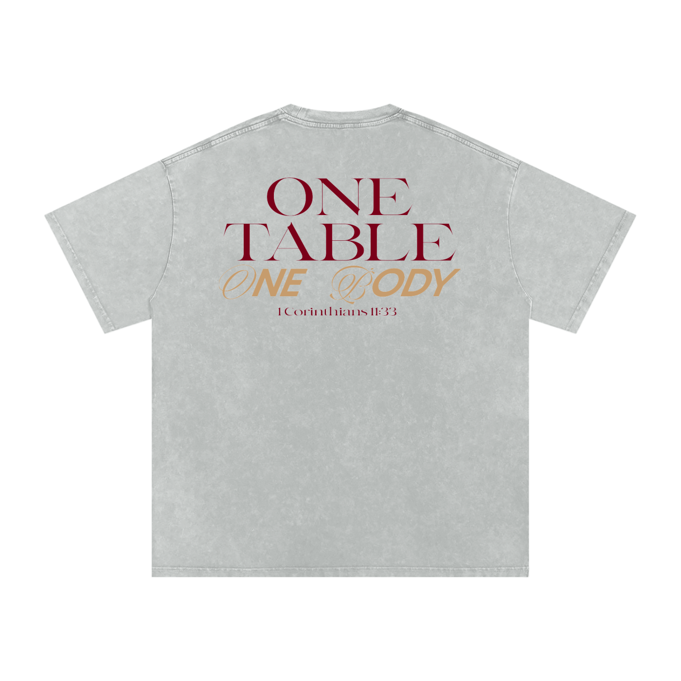 Snow Washed Oversized Cotton T-Shirt