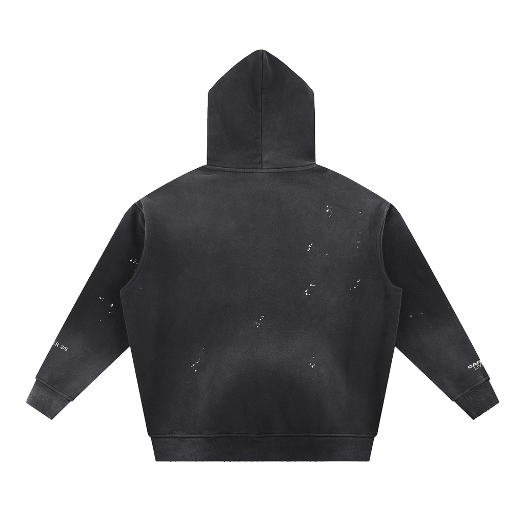 Chosen "CHZN" Vintage Washed Frayed Fleece Hoodie