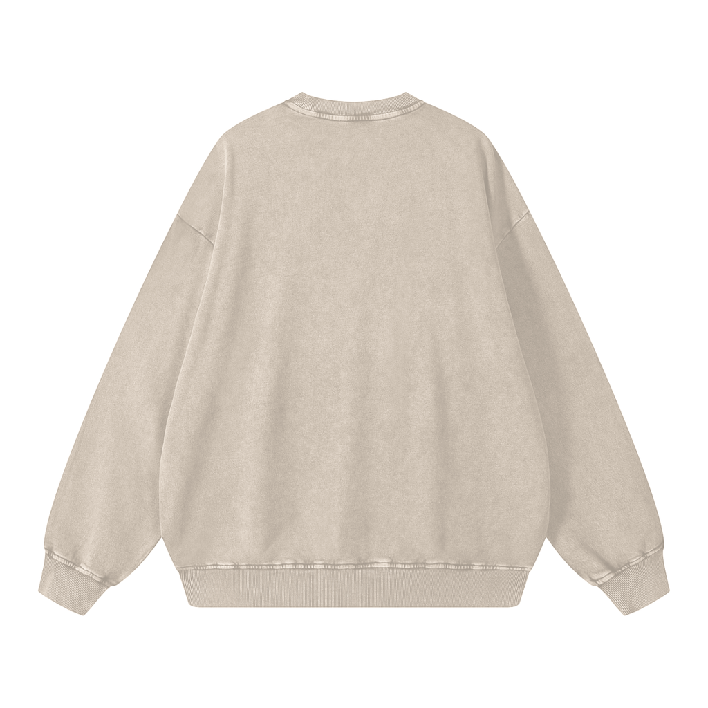 Drop The Stone (Snow Washed Oversized Sweatshirt)
