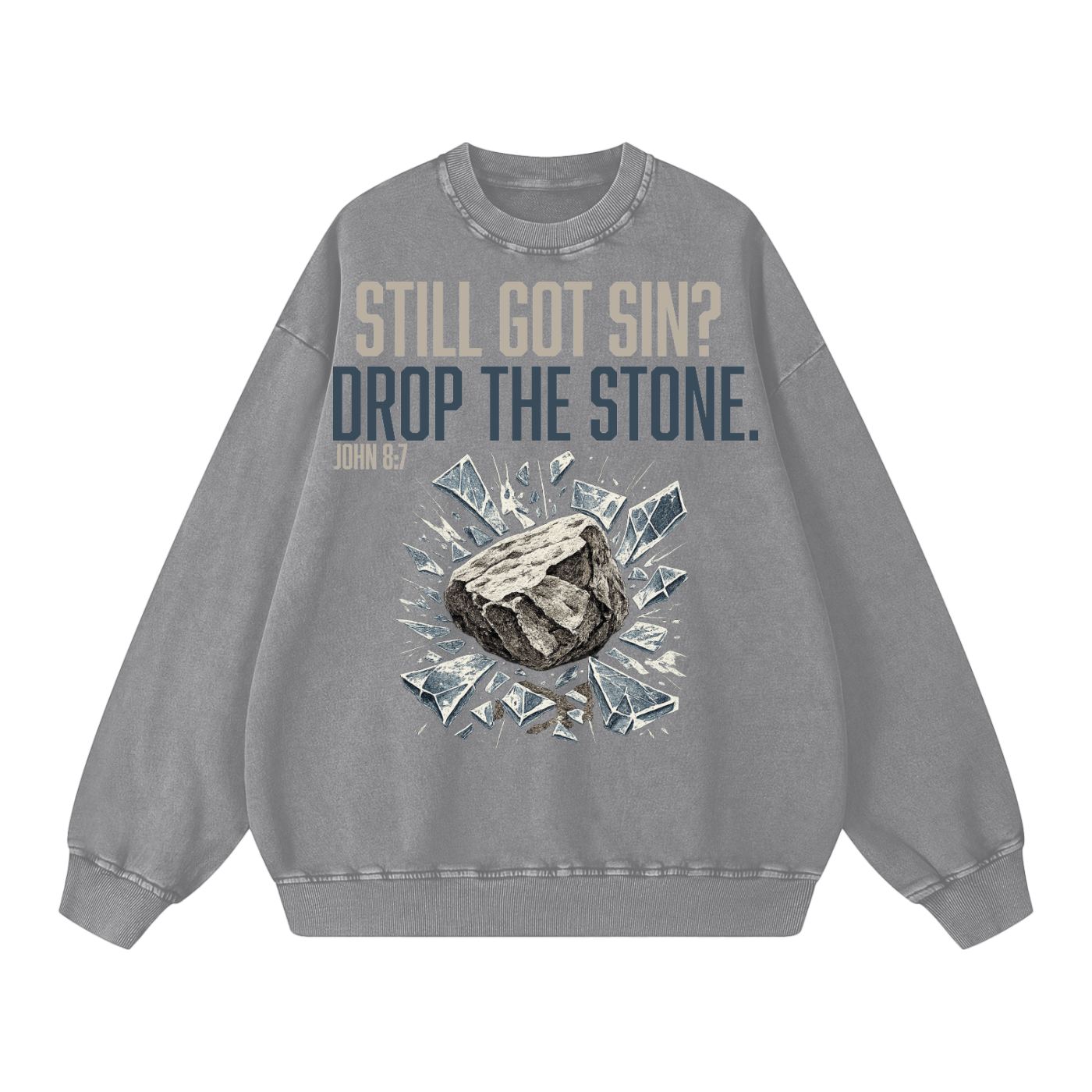 Snow Washed Oversized Sweatshirt