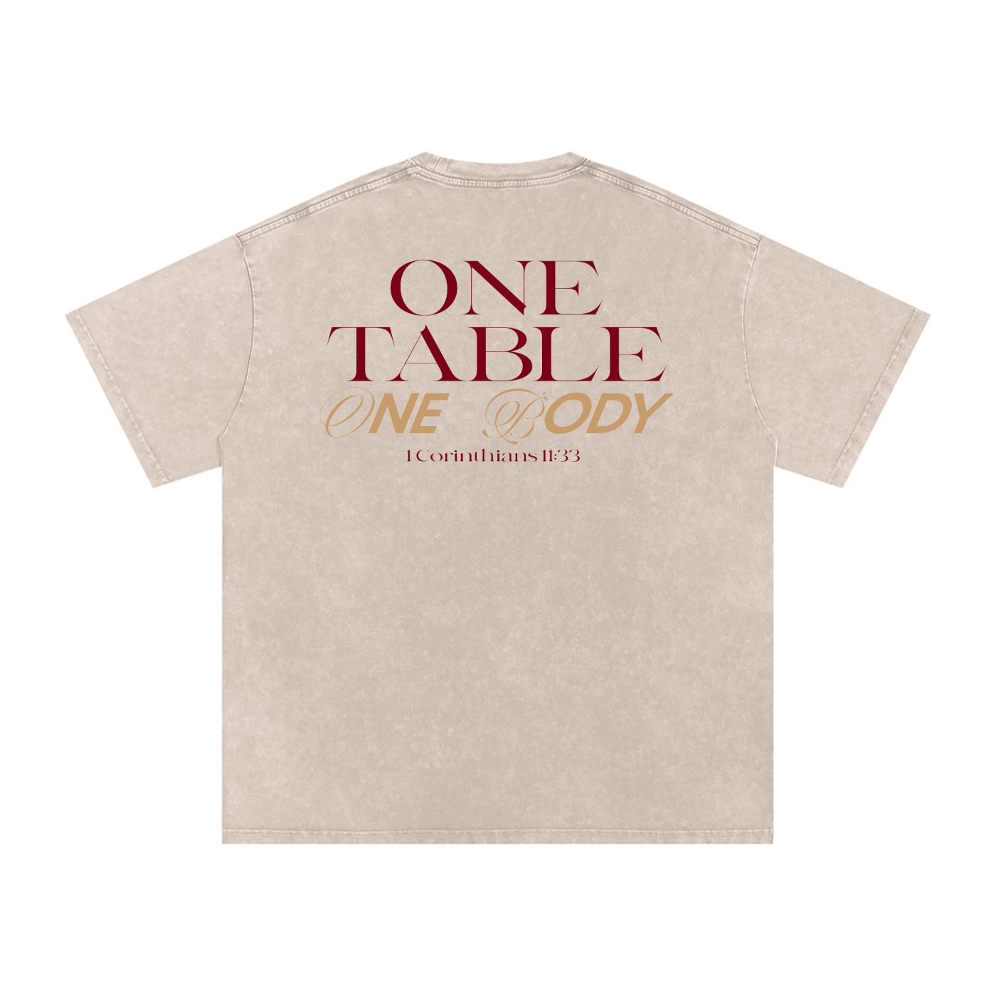 Snow Washed Oversized Cotton T-Shirt