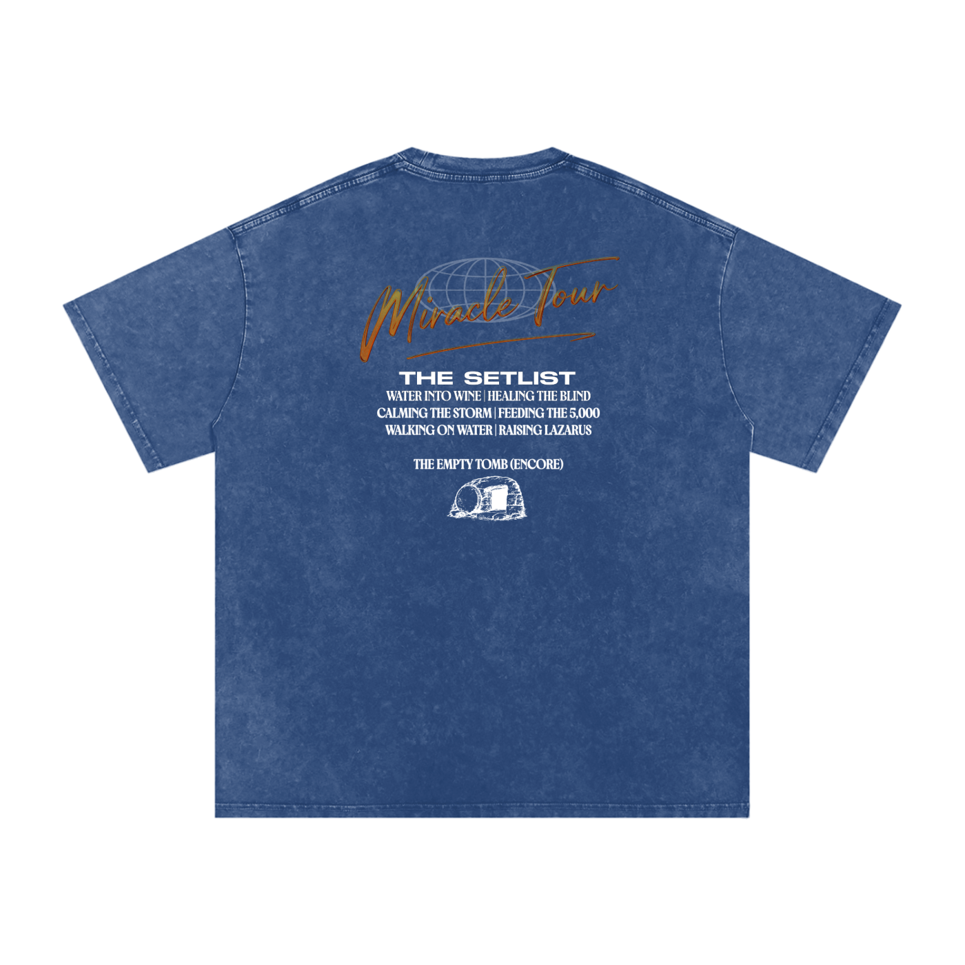 Miracle Tour Snow Washed Oversized Cotton T-Shirt